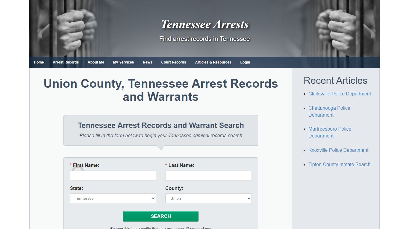 Union County, Tennessee Arrest Records and Warrants